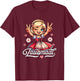 Kinder Trachtenshirt Damen Trachten Mädchen Lausmadl T-Shirt - T-Shirt | Maroon