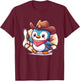 Western Rodeo Cowboy Hat Penguin Texas Animals T-Shirt - T-Shirt | Maroon