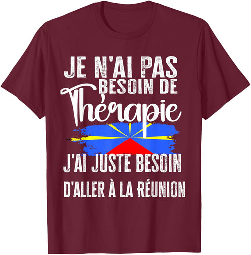 Reunion Island Gift 974 Therapy Flag Creole , Black, S