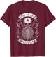 SONS OF ODIN- Valhalla Vikings Norse Skull Long Beard - Axe T-Shirt - T-Shirt | Maroon