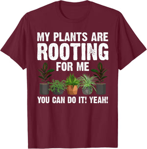 Funny Gardening Design Women Gardener Plant Lover T-Shirt - T-Shirt | Maroon