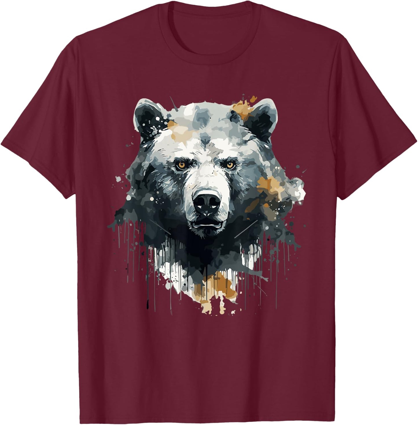 Bären Braunbär Grizzly Naturschützer Tiere Wildnis T-Shirt - T-Shirt | Maroon