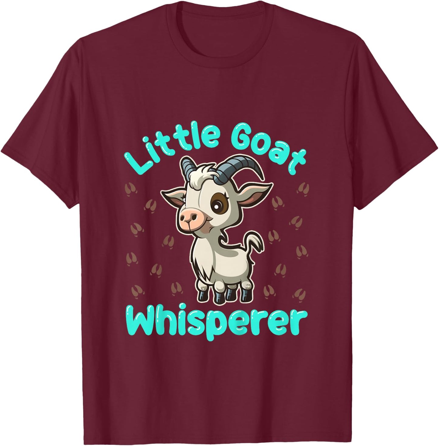 Little Goat Whisperer Goats Farm Animal Girl Boy Toddler T-Shirt - T-Shirt | Maroon