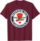 Retro Vintage Gas Station Red Hat Motor Oil Car Bike Garage T-Shirt - T-Shirt | Maroon