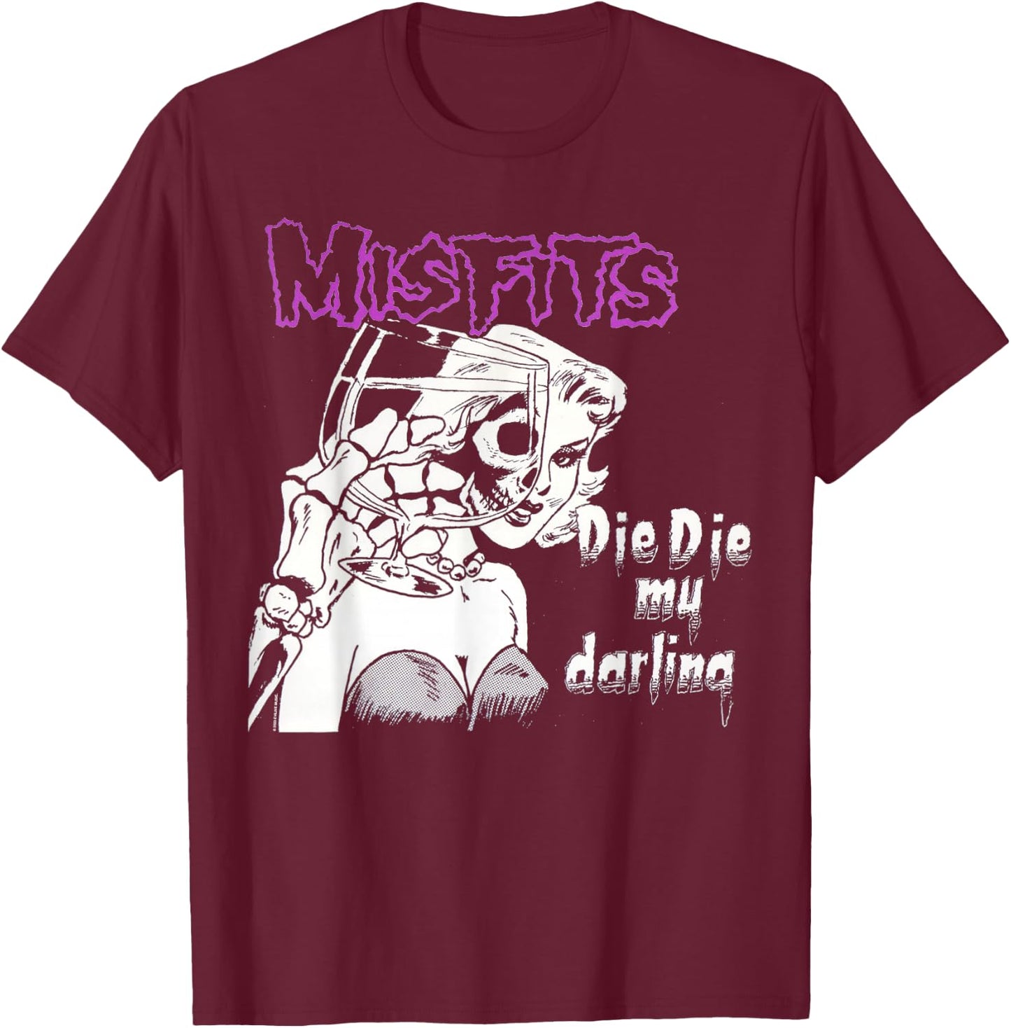 Misfits The My Darling , black T-Shirt - T-Shirt | Maroon