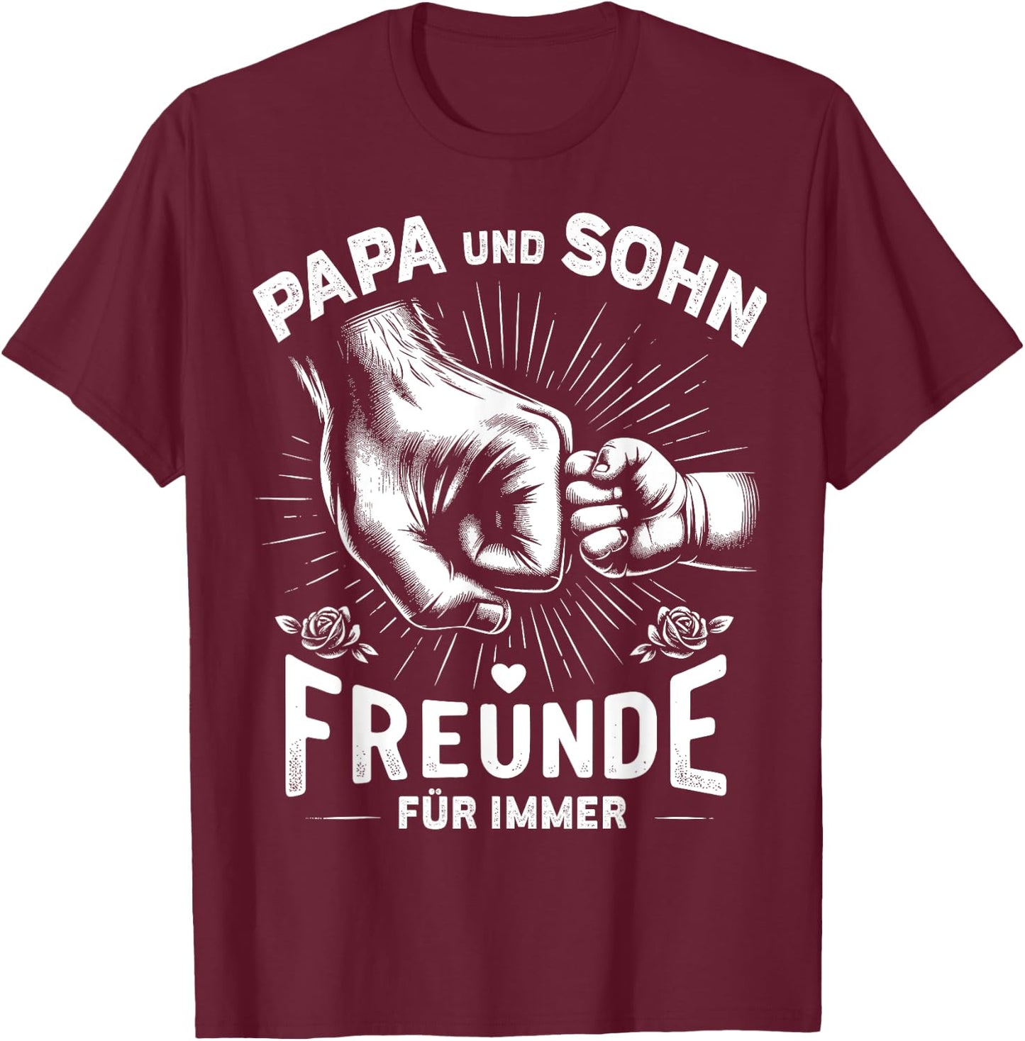 Papa Und Sohn Beste Freunde Vater Geburtstag Vatertag Spruch T-Shirt - T-Shirt | Maroon