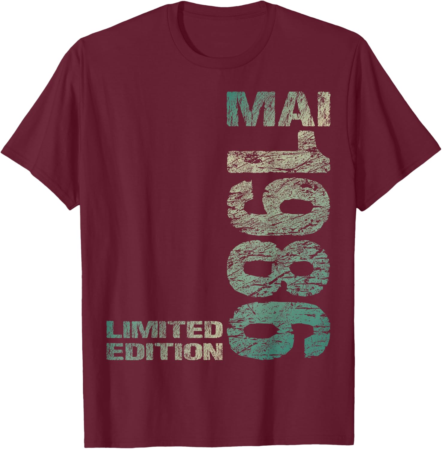 Limited Edition Mai 1986 Mann Frau 40. Geburtstag T-Shirt - T-Shirt | Maroon