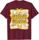 Sixth Grade Back To School Kids Girls Bow 6th Grade Groovy T-Shirt - T-Shirt | Maroon