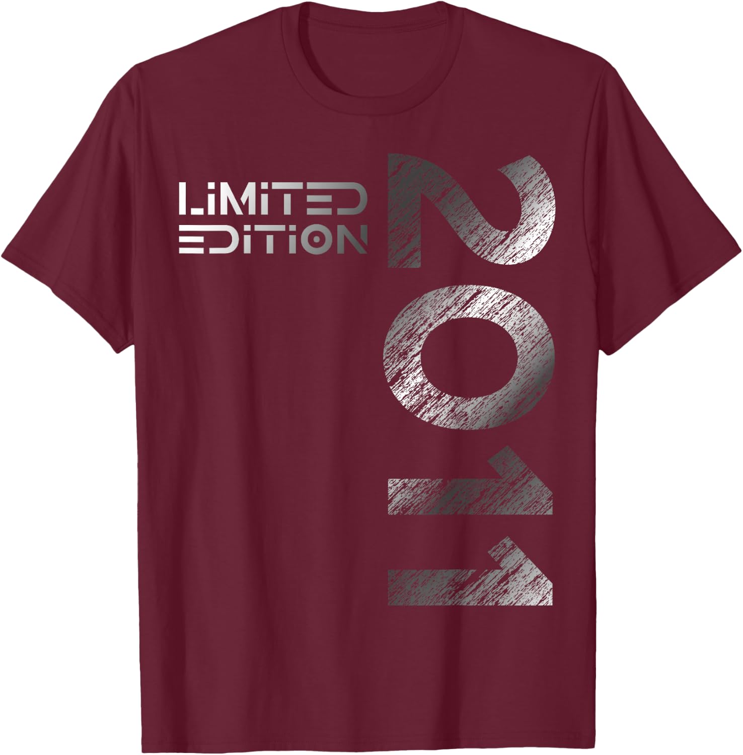 13th Birthday Limited Edition Vintage 2011 Boy Girl , black T-Shirt - T-Shirt | Maroon