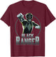 Power Rangers Black Ranger Karate Action Circle Portrait V2 T-Shirt - T-Shirt | Maroon