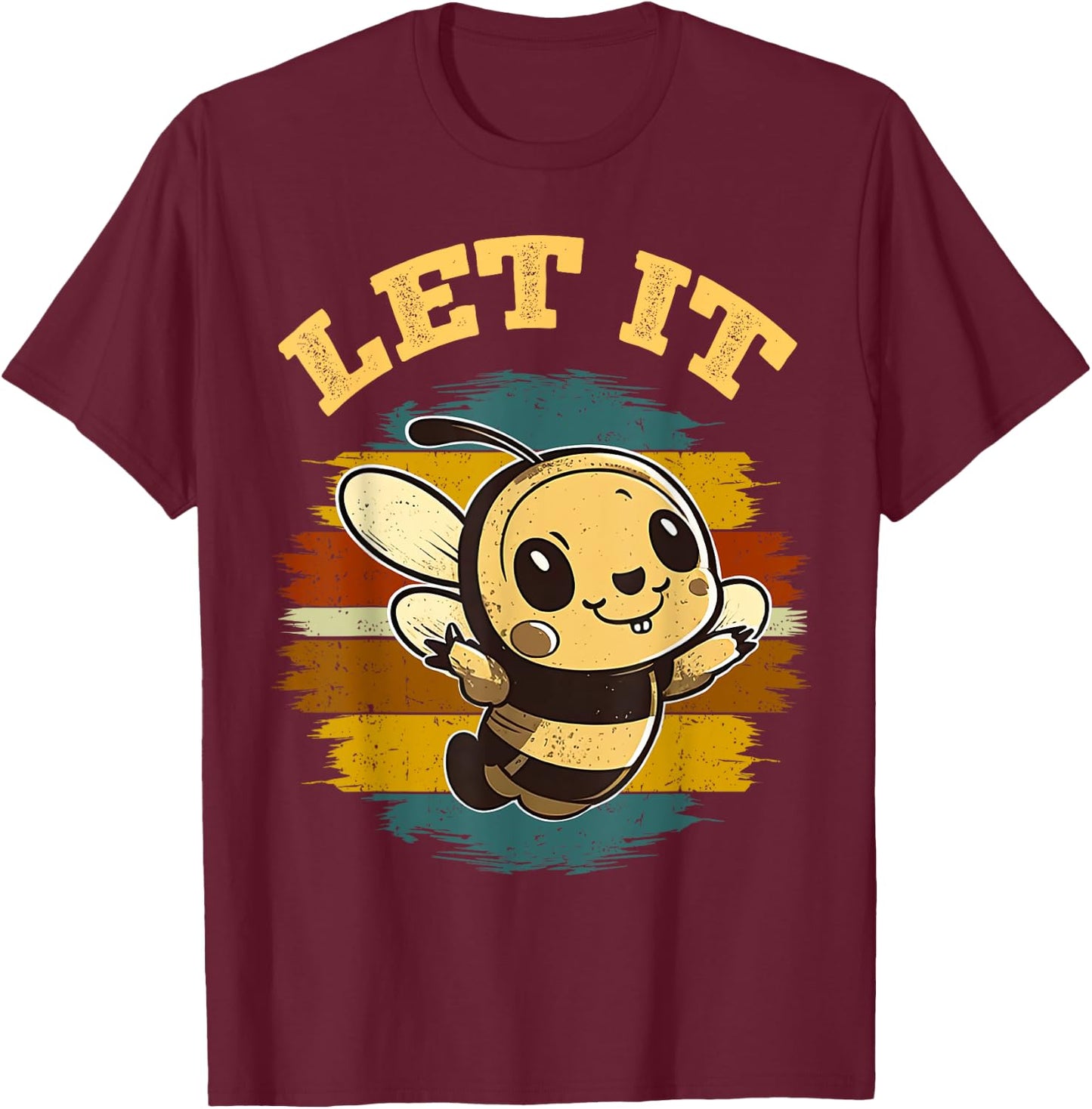Bee Let it Beekeeper Honeybee Beekeeping T-Shirt - T-Shirt | Maroon