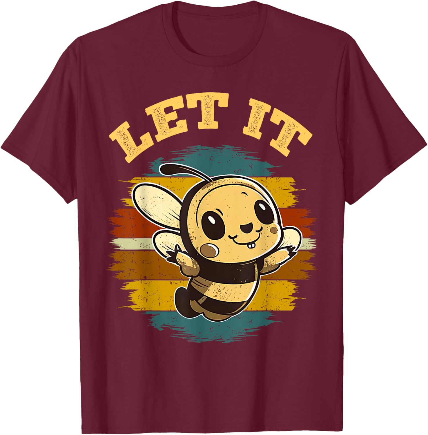 Bee Let it Beekeeper Honeybee Beekeeping T-Shirt - T-Shirt | Maroon