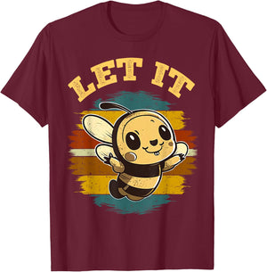 Bee Let it Beekeeper Honeybee Beekeeping T-Shirt - T-Shirt | Maroon
