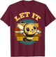 Bee Let it Beekeeper Honeybee Beekeeping T-Shirt - T-Shirt | Maroon