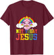 Today Not Jesus Cute Baphomet LBGT Satan Goat Gay Pride T-Shirt - T-Shirt | Maroon