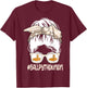 Ball Python Mom Ophiophile Messy Hair Bun Mother's Day T-Shirt - T-Shirt | Maroon