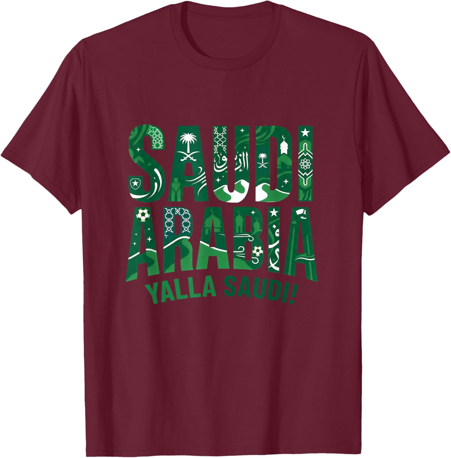 Saudi Arabia T-Shirt - T-Shirt | Maroon