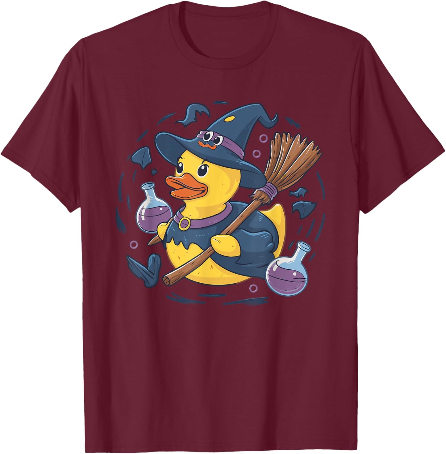 Rubber Duck Witch Rubber Duckie Costume Party T-Shirt - T-Shirt | Maroon