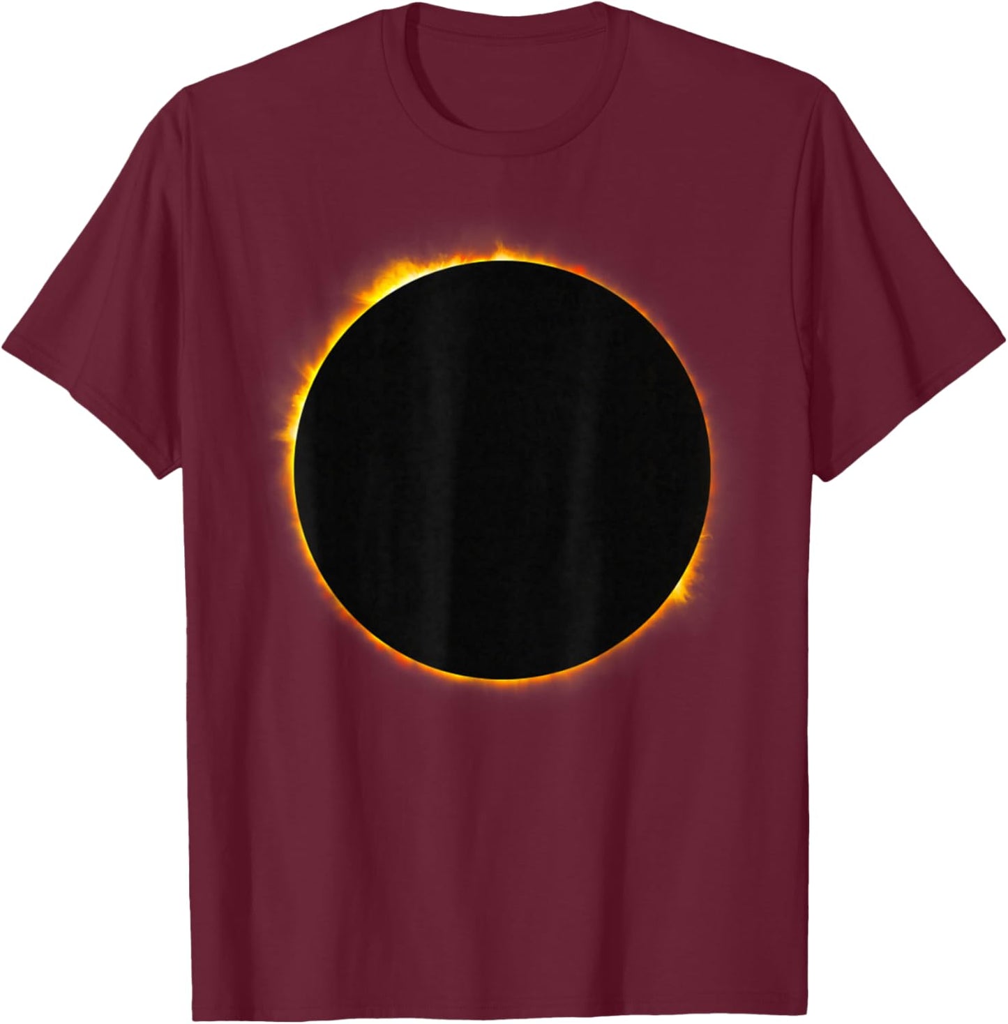 Totale Totalität der Sonnenfinsternis T-Shirt - T-Shirt | Maroon