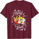 Rainbow Brite Christmas Merry & Brite Sleigh Ride T-Shirt - T-Shirt | Maroon