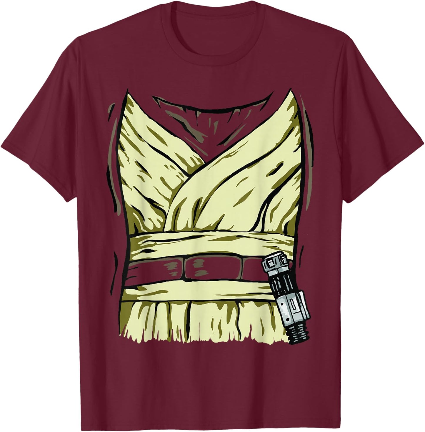Star Wars Halloween Obi-Wan Kenobi Costume T-Shirt - T-Shirt | Maroon