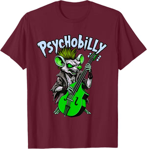 Psychobilly Punk T-Shirt - T-Shirt | Maroon
