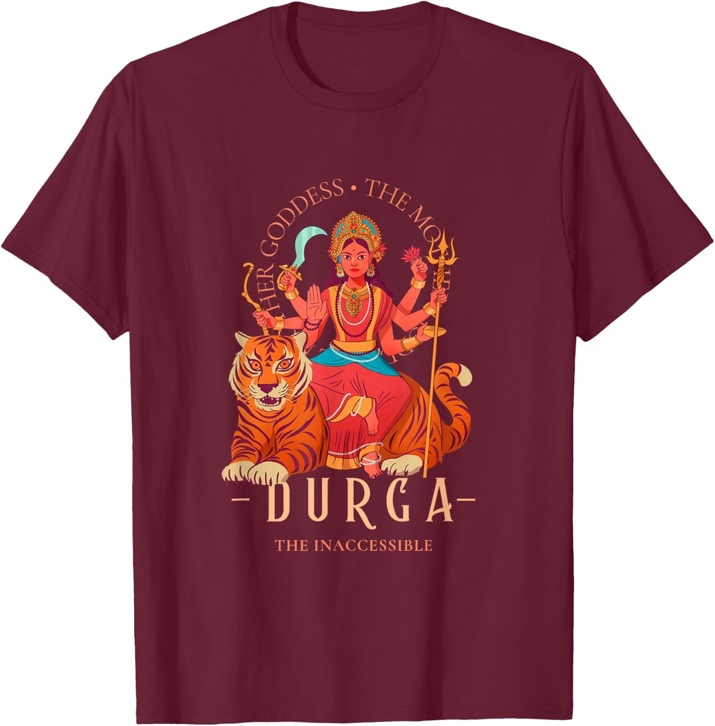 Durga T-Shirt - T-Shirt | Maroon