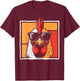 Chicken Vintage Funny rooster Farmer Chickens Fathers Day T-Shirt - T-Shirt | Maroon