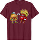 Freunde Pommes Fastfood Hamburger Kids Erwachsene Burger T-Shirt - T-Shirt | Maroon