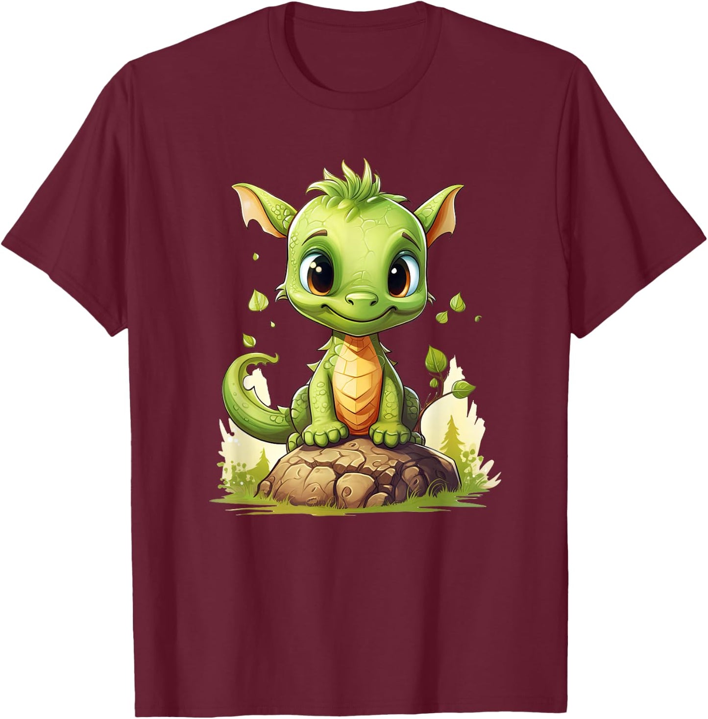 Cute Dragon funny Dragon lover baby T-Shirt - T-Shirt | Maroon