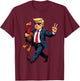 Donald Trump Turkey Pumpkin Thanksgiving Day Men Women Girls T-Shirt - T-Shirt | Maroon