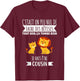 Child Future Cousin Announcement Pregnancy Lion 2025 , Black, 2 T-Shirt - T-Shirt | Maroon