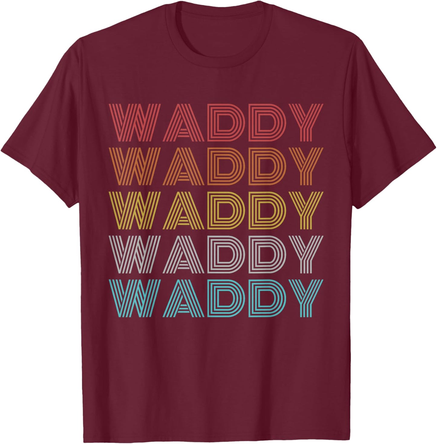 Retro Vintage Waddy T-Shirt - T-Shirt | Maroon