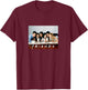 Friends PAPL192 Photo de la série TV avec logo New York T-Shirt - T-Shirt | Maroon