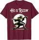 Funny He is Rizzin Pitching Jesus Playing Baseball T-Shirt - T-Shirt | Maroon