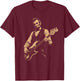 Funny Abraham Lincoln Playing Bass Guitar Abe Bassist Humor T-Shirt - T-Shirt | Maroon