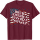 Bruh America Has Rizz No Cap 4th of July Meme Men Women Kids T-Shirt - T-Shirt | Maroon