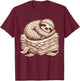 Papier humoristique paresseux pour enseignant, étudiant, amoureux des paresseux T-Shirt - T-Shirt | Maroon