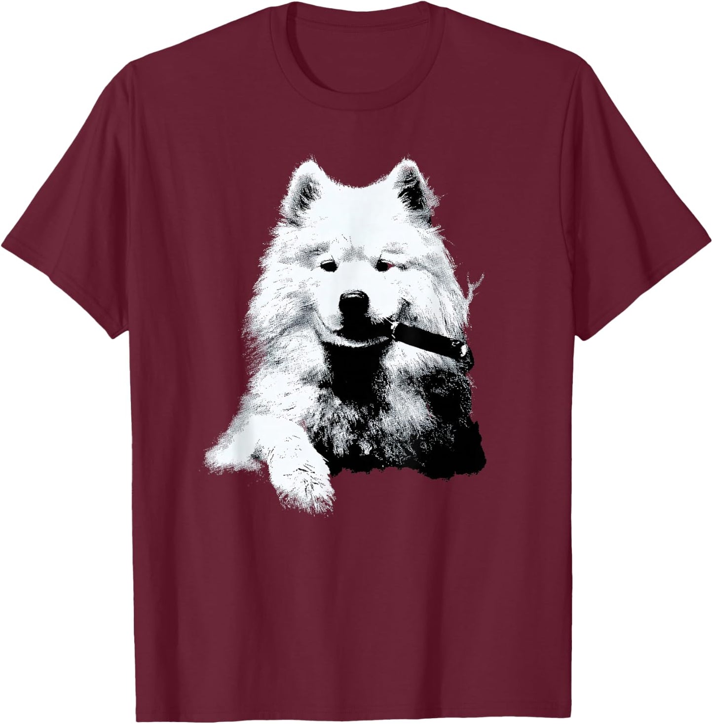 Samoyed Dog Owner for Dad Father's Day T-Shirt - T-Shirt | Maroon
