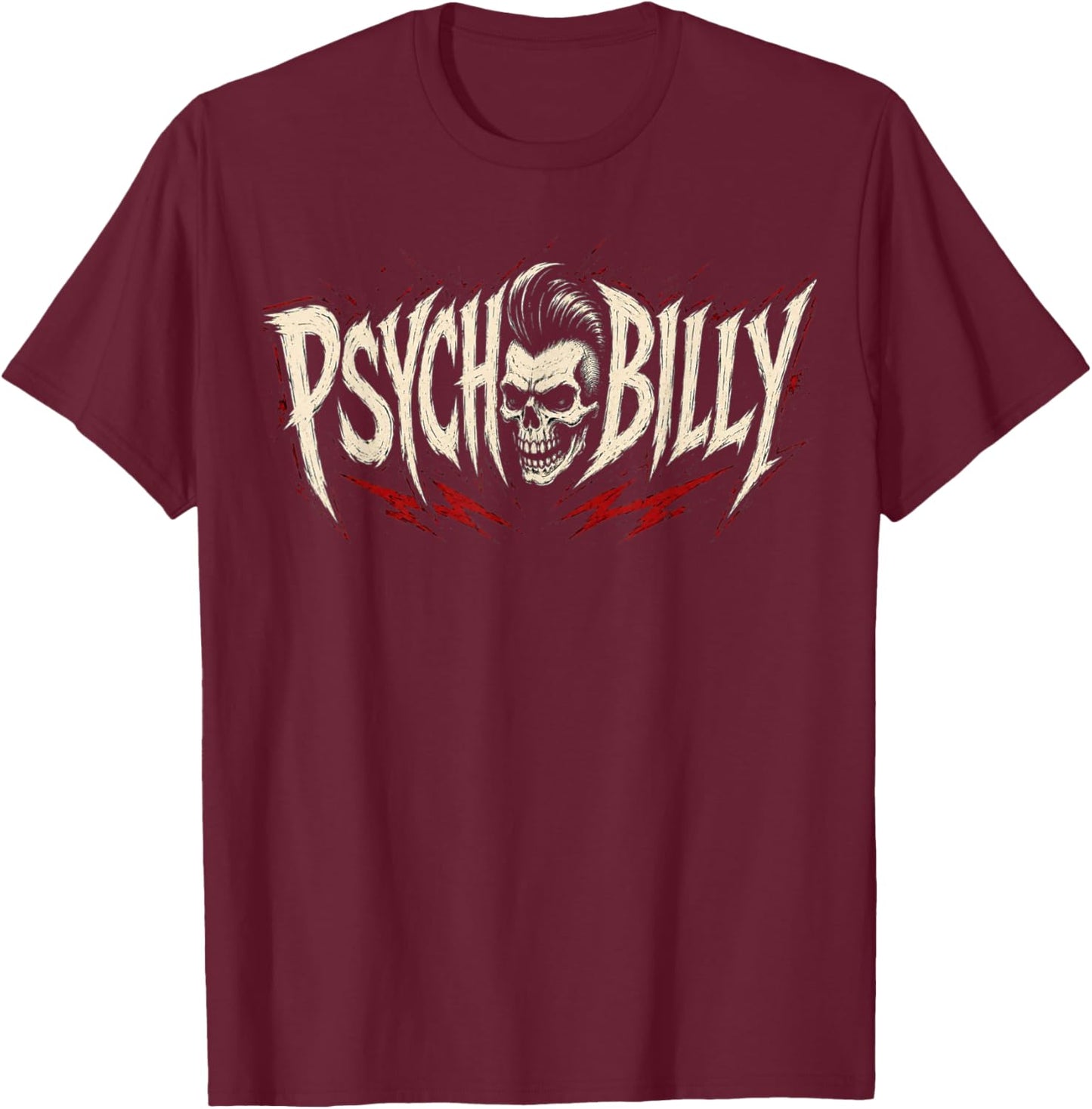 Psychobilly T-Shirt - T-Shirt | Maroon
