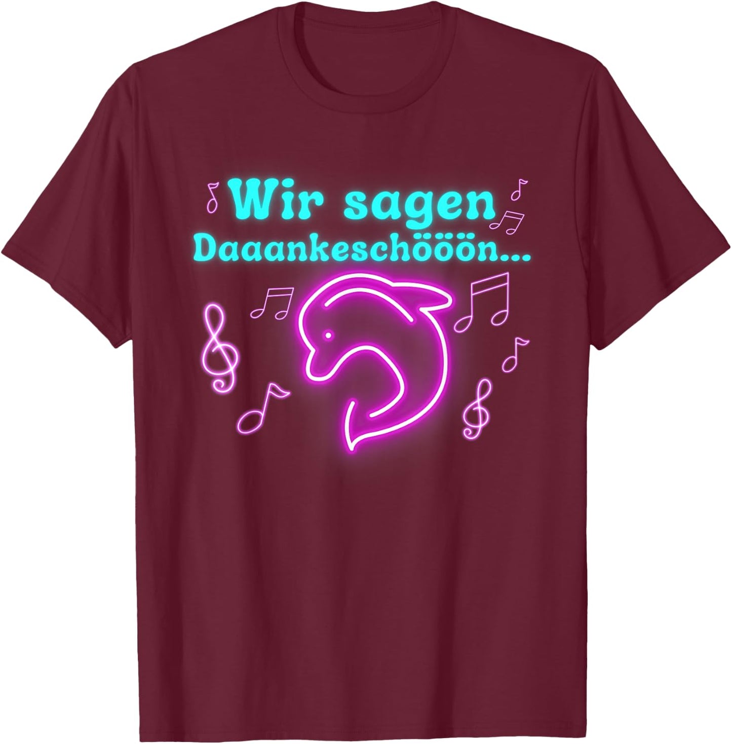 We say thank you Malle Party Summer Design 40 Years , black, s T-Shirt - T-Shirt | Maroon