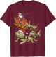 Bearded Dragon Christmas T-Shirt - T-Shirt | Maroon