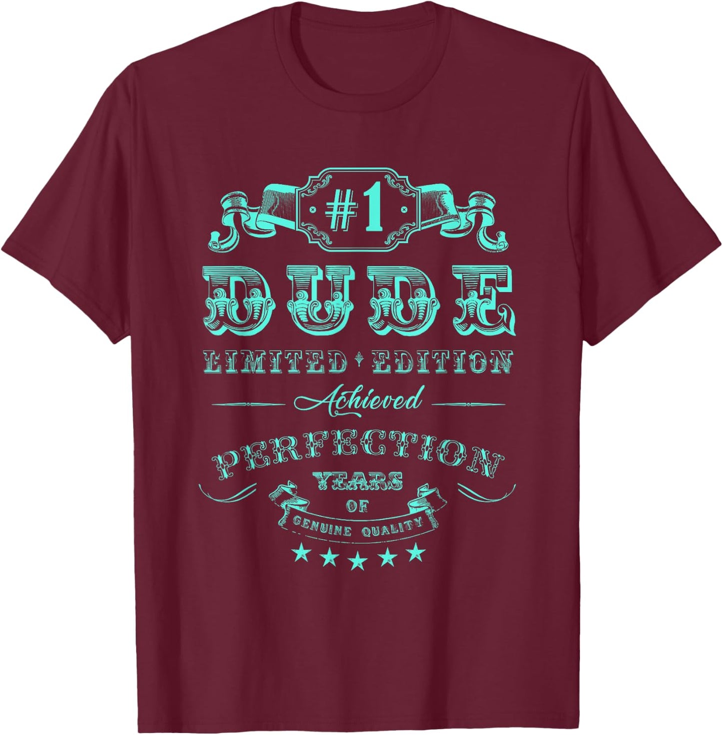 #1 Perfect Dude Shirt Limited Perfect Dude Merchandise Dude T-Shirt - T-Shirt | Maroon