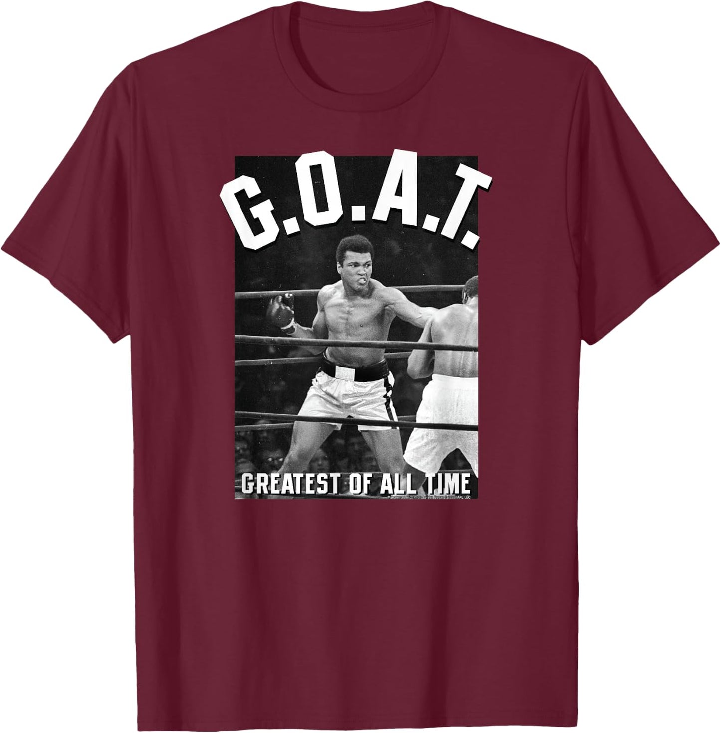Muhammad Ali - G.O.A.T. T-Shirt - T-Shirt | Maroon