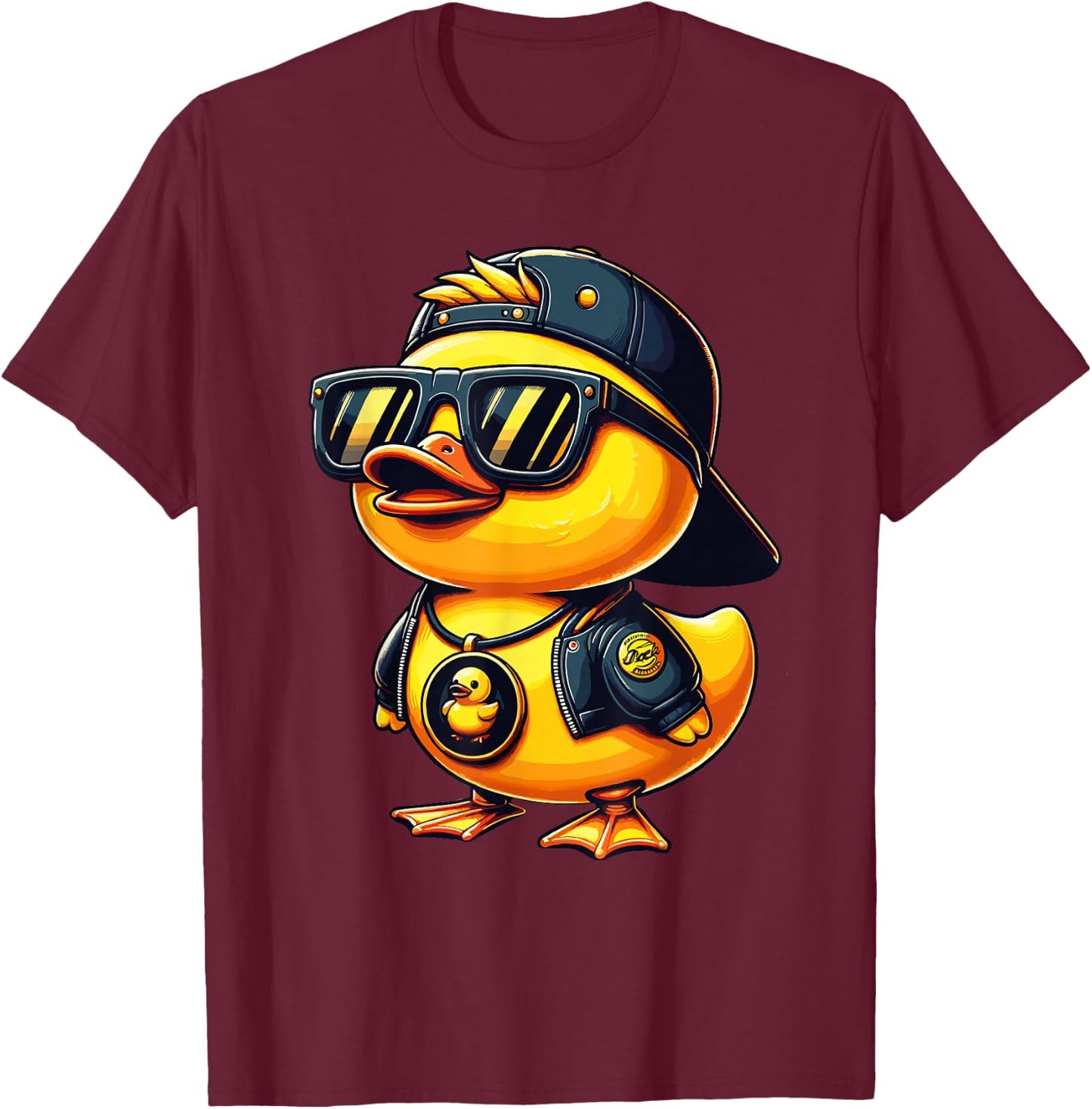 Rubber Duck Shirt, Cool Boys Clothes Purple Pink T-Shirt - T-Shirt | Maroon