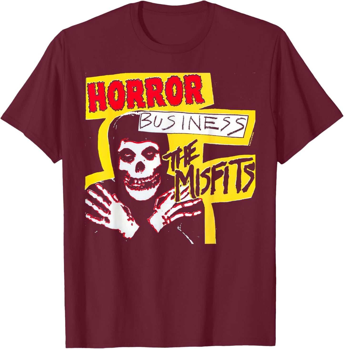 Misfits Horror Business , black T-Shirt - T-Shirt | Maroon
