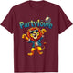 Party Lion Funny Gift for Party with Party Lion , black T-Shirt - T-Shirt | Maroon