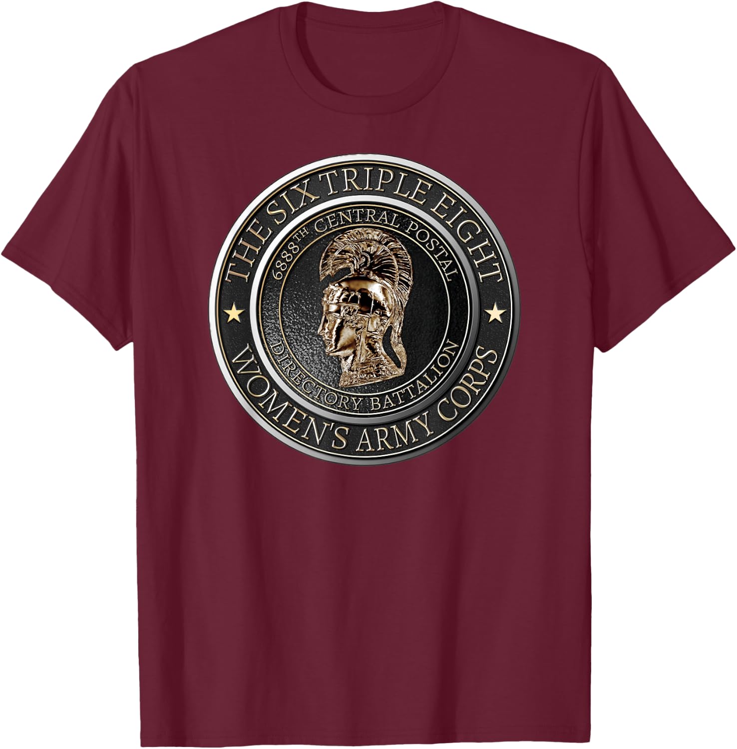 Honoring WWII 6888th Postal Battalion Heroes T-Shirt - T-Shirt | Maroon