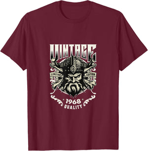 Vintage 1968 T Shirts Retro Funny 1968 Birthday T-Shirt - T-Shirt | Maroon