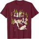 Baphomet Occult Goat Man Demon with Sexy Nuns T-Shirt - T-Shirt | Maroon